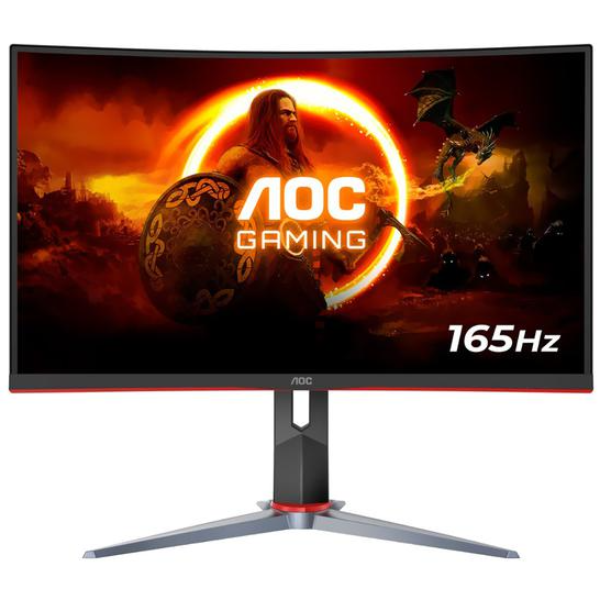 MONITOR 31.5" AOC C32G2 CURVED  1500R 1MS 165HZ HDMI/DP/VGA