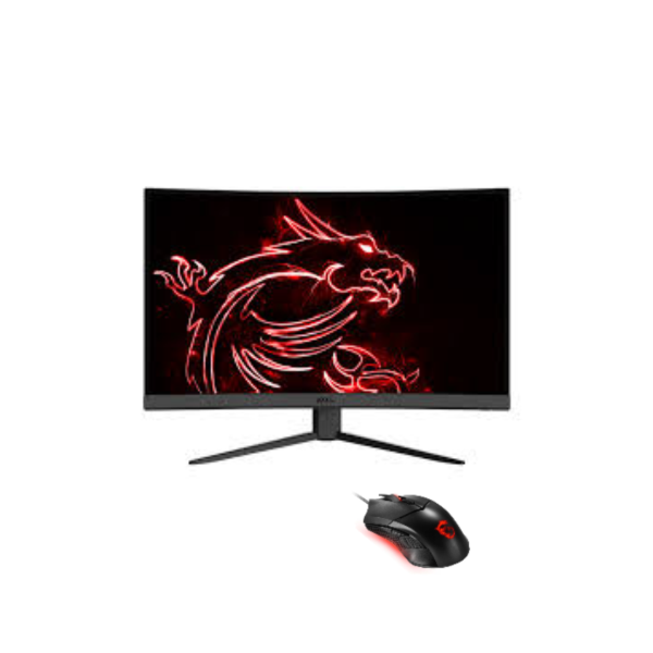 MONITOR 27" MSI G27CQ4 E2 GAMING CURVED 170HZ + MOUSE